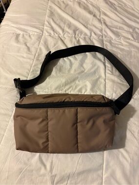 Calpak Brown Nylon Crossbody Waist Bag